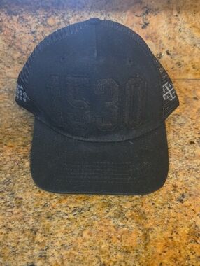 Black Trucker Cap with 1530 Embroidered Front